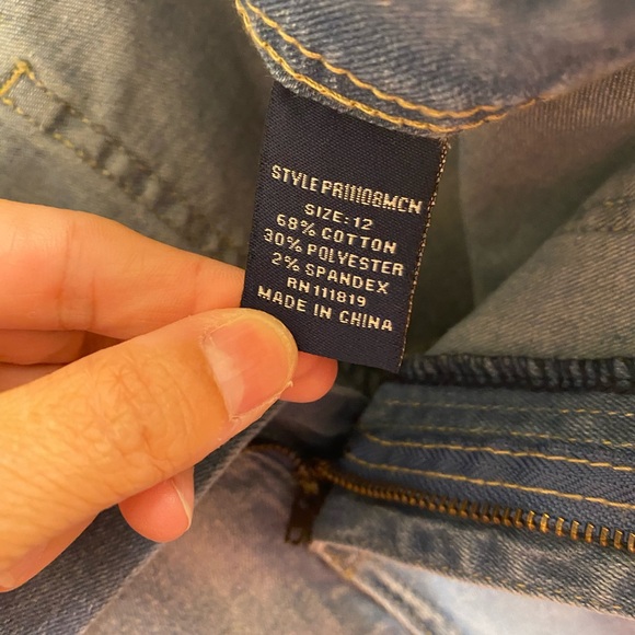 OUR REPUBLIC FOR ALL WIDE LEG FRONT POCKETS LIGHT WASH JEANS SIZE 12 LIKE NEW - Picture 7 of 16